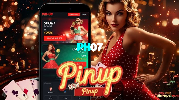 PK07 casino presented on mobile device in Pakistan with slots and live games